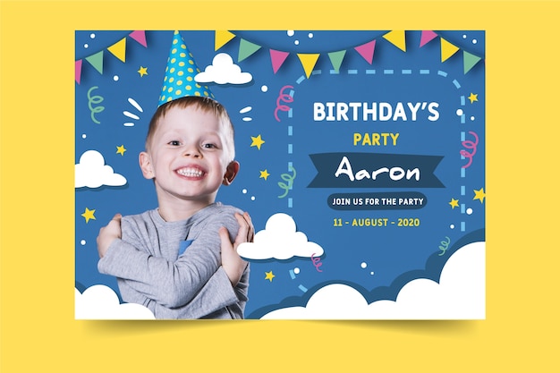 children's birthday invitation style