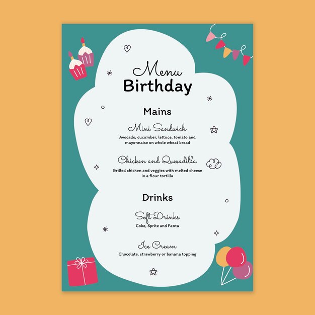 어린이 생일 메뉴