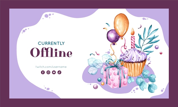 Children's birthday party celebration twitch background