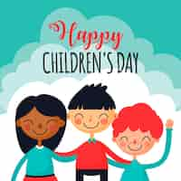 Free vector children's day in flat design