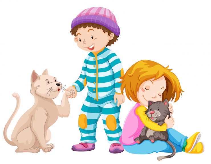 無料Vector ペット猫の子供たち