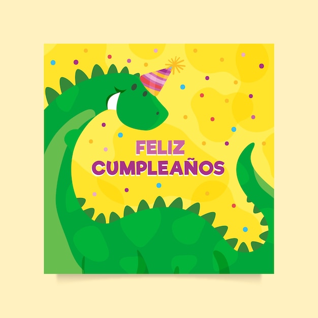 Childrens birthday card concept