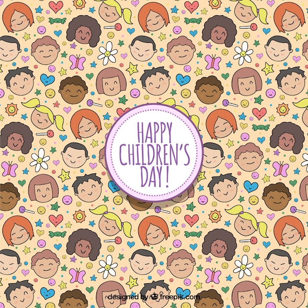 Childrens day pattern design