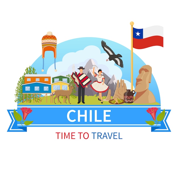 Бесплатное векторное изображение Чили композиция