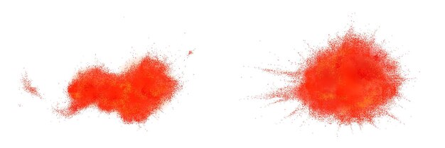 Free vector chili pepper powder splash, isolated spicy burst