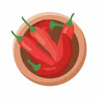 Free vector chili peppers illustration