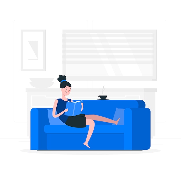 Free vector chilling concept illustration