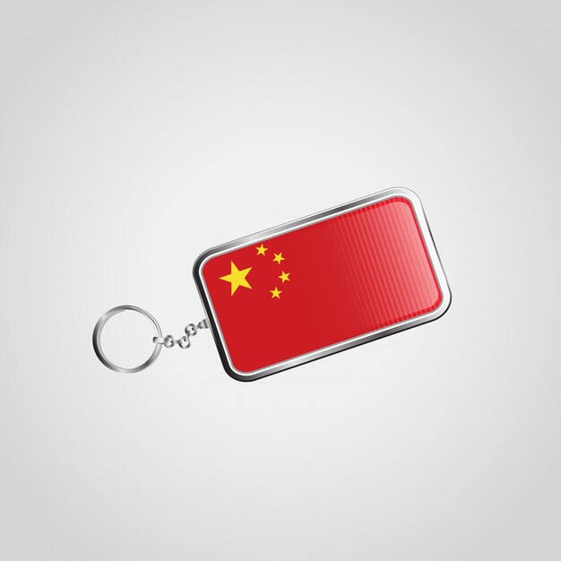 China flag keychain 