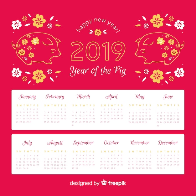 Calendario cinese 2019