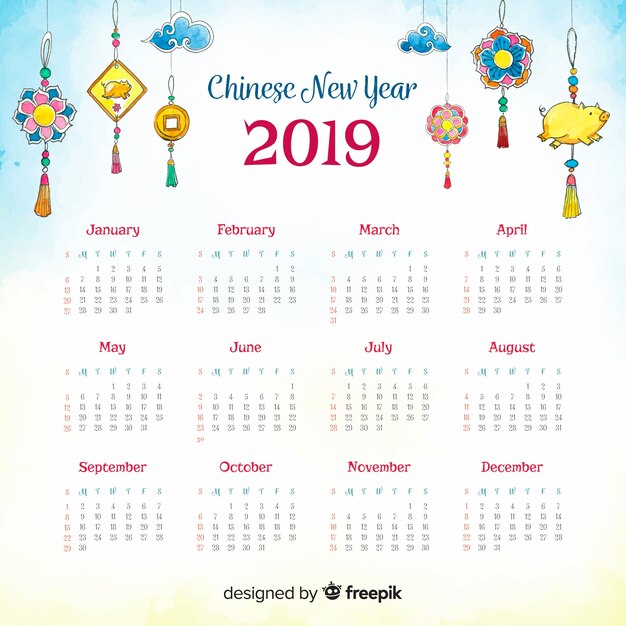 Китайский календарь 2019