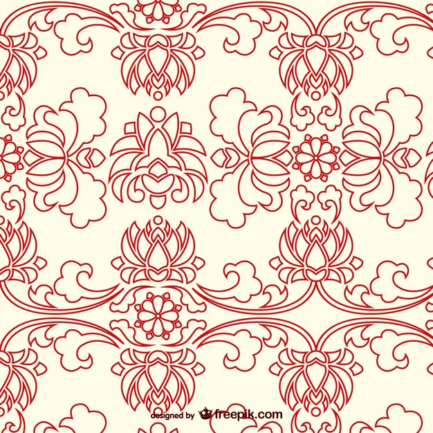 Chinese floral pattern