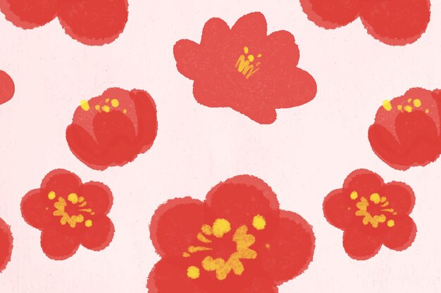 Chinese national flower pattern