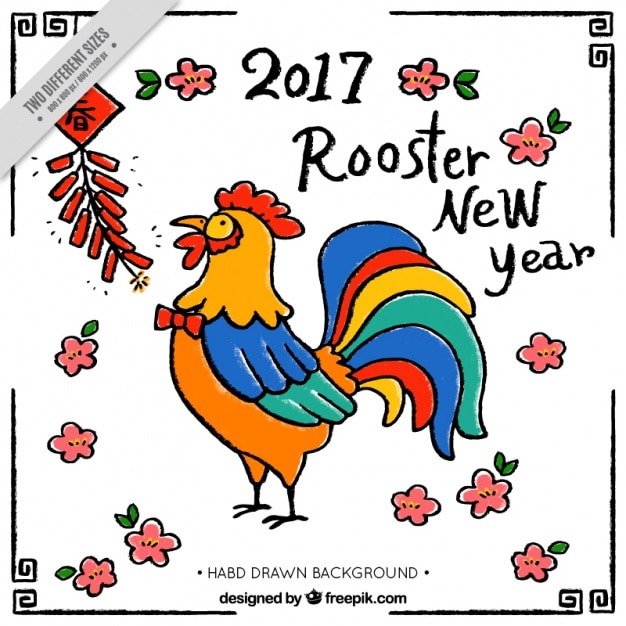 Free Vector | Chinese New Year 2017, Rooster