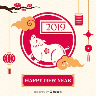 Chinese new year 2019 background