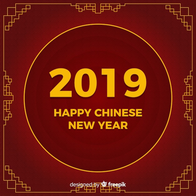 Chinese new year 2019 background