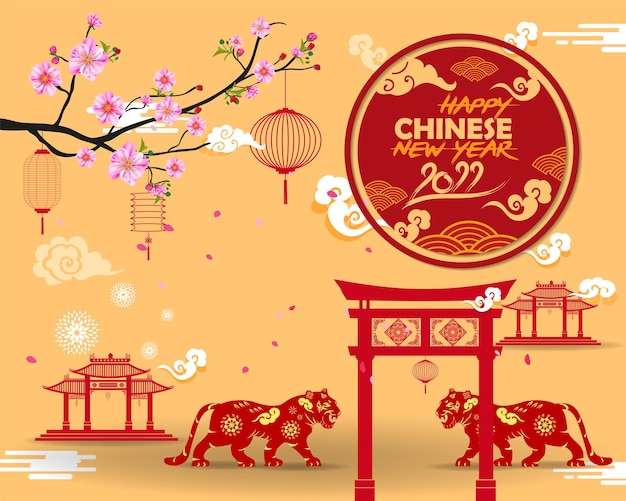 Chinese new year 2022 year of the tiger  translation  chinese new year 2022 year of tiger