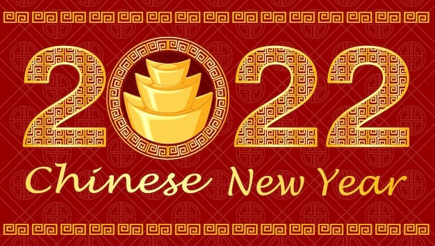 Chinese new year background with golden coins