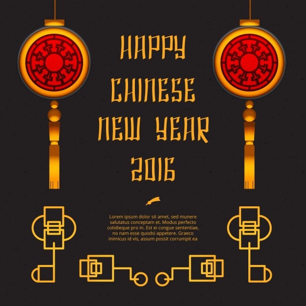 Free vector chinese new year background