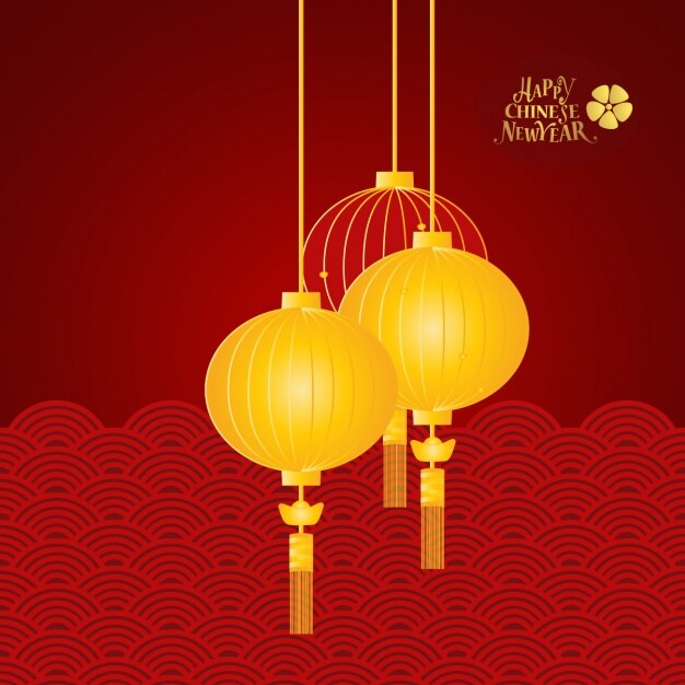 Free Vector | Chinese new year background
