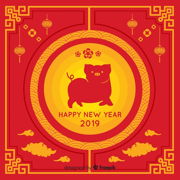 Free vector chinese new year background