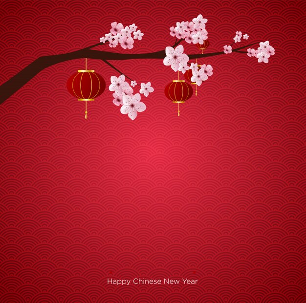 chinese new year menu vector
