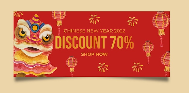 Chinese new year banner template