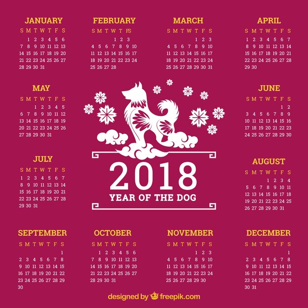 Chinese new year calendar