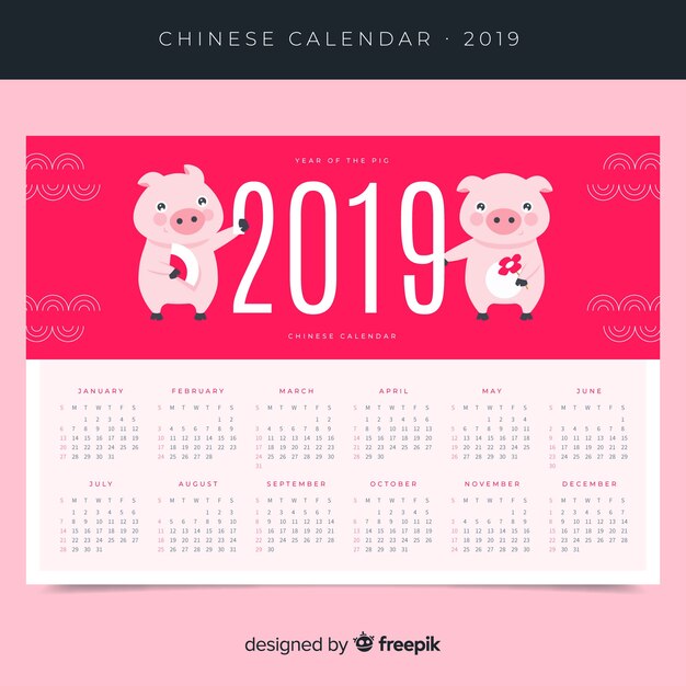 Chinese new year calendar