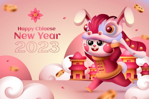 Free vector chinese new year celebration background