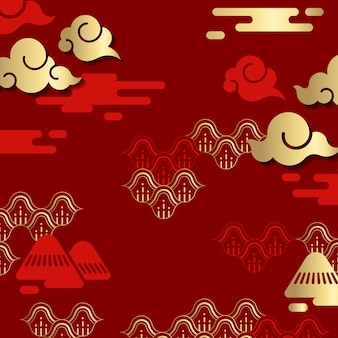 Chinese new year illustration Free Vector