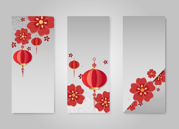 Chinese new year mockup collection