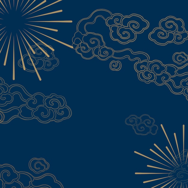 Chinese new year mockup illustration