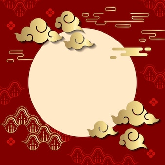 Chinese new year mockup illustration