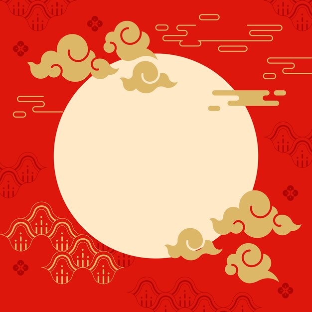 Chinese New Year mockup illustration