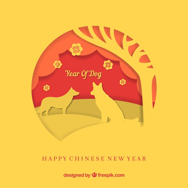 Chinese new year paper background