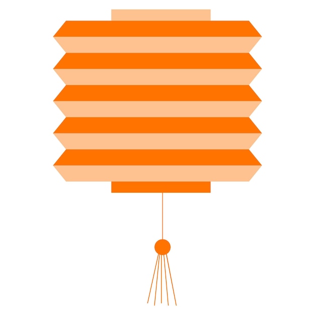 Chinese new year paper lantern, vector illustration