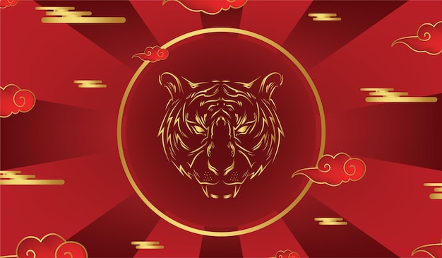 중국 새 해 패턴 그림 배경 벽지 배너 템플릿 전단지 포스터 이벤트 레이블