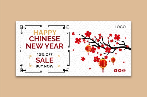 Chinese new year sale banner