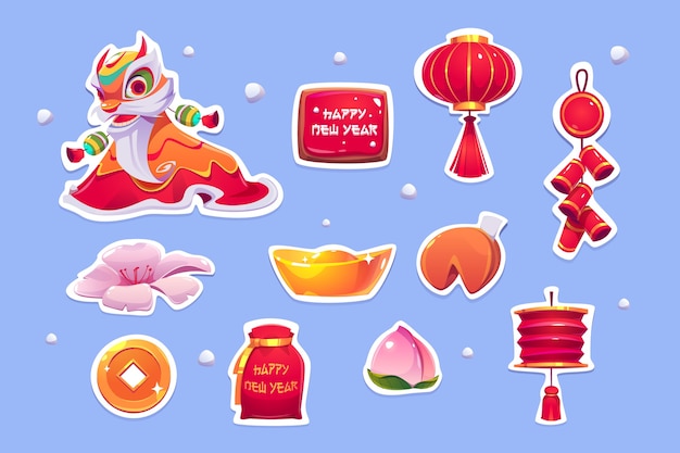 Chinese new year stickers.