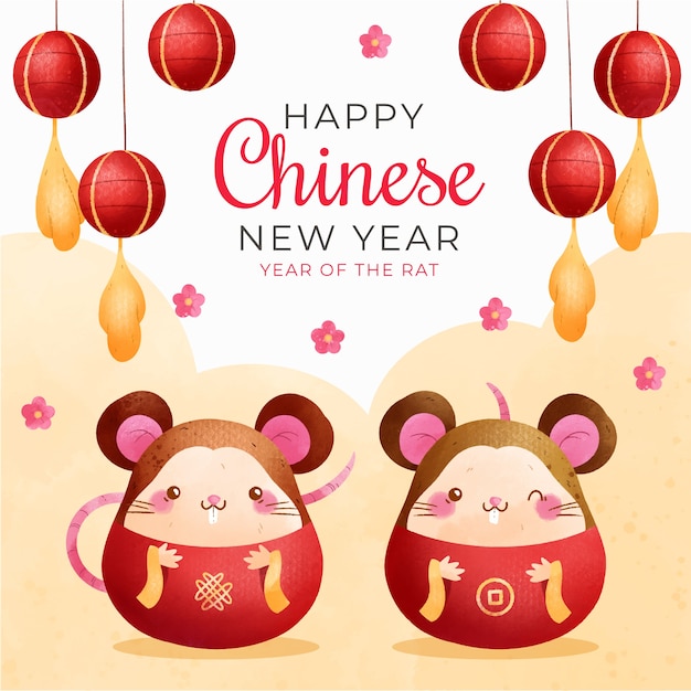 Chinese new year with mice