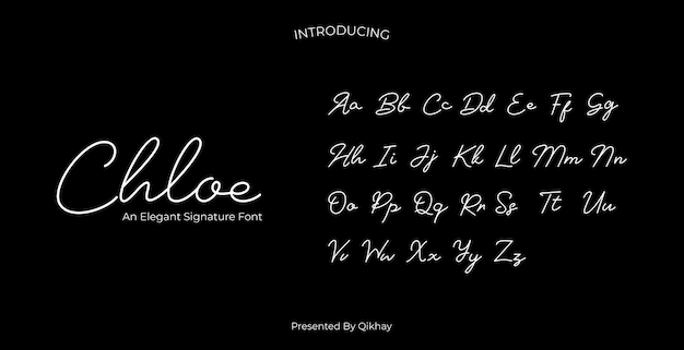 Chloe signature font