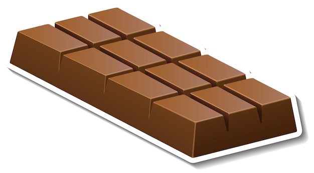 Бесплатное векторное изображение Шоколадный батончик в мультяшном стиле