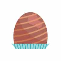 Free vector chocolate egg illustration