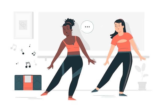 Free vector choreographer concept illustration