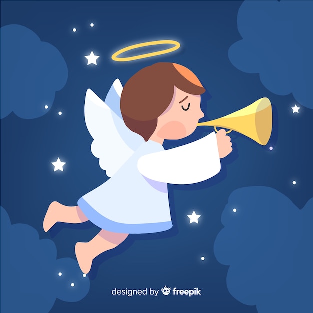 Free vector christmas angel