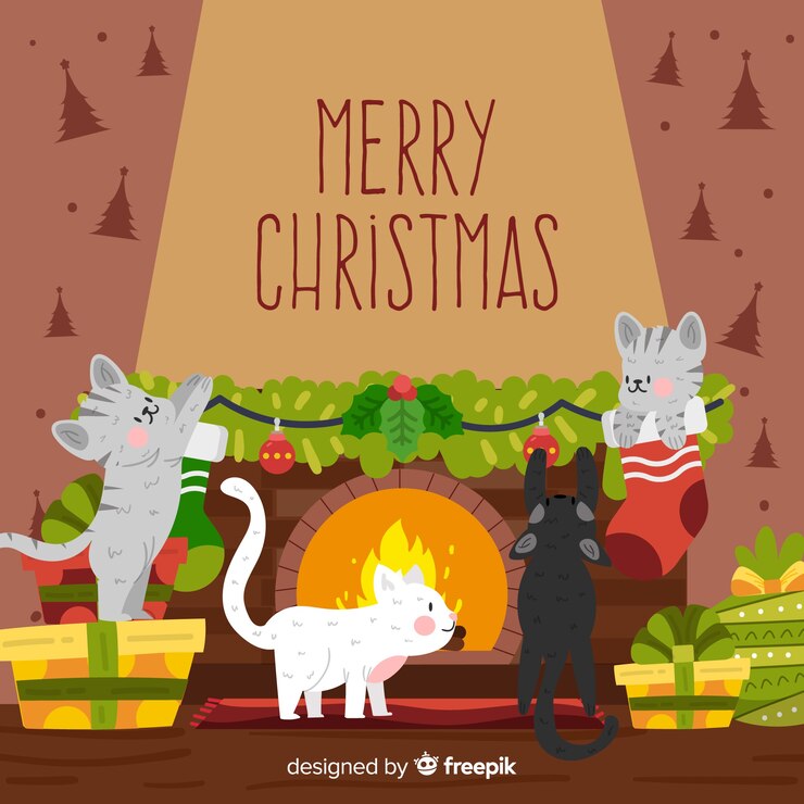 Free Vector christmas animals