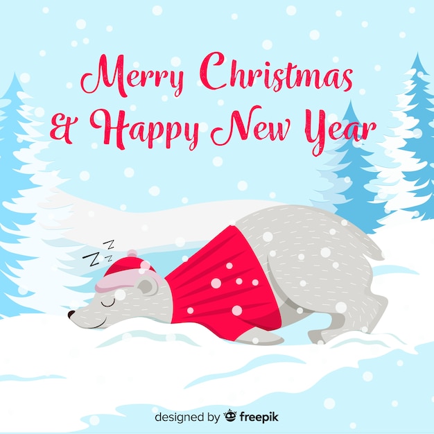 Free vector christmas animals