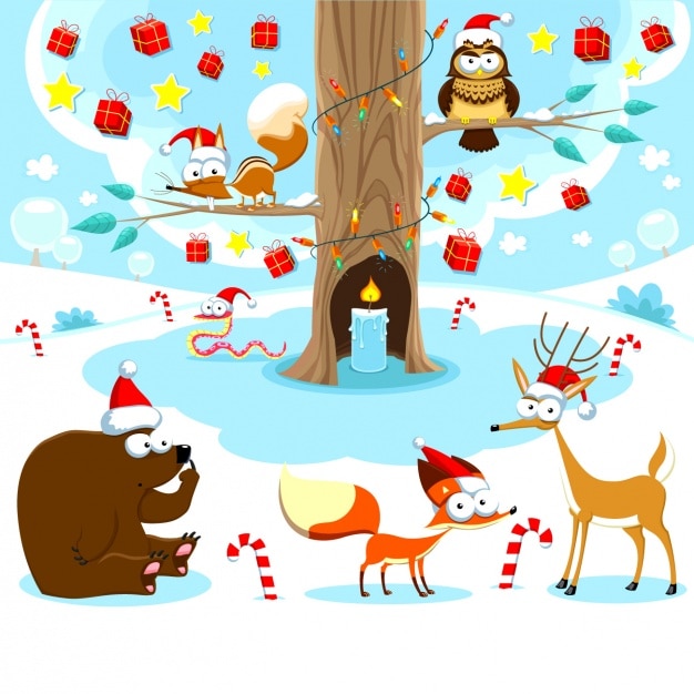 Free vector christmas background design