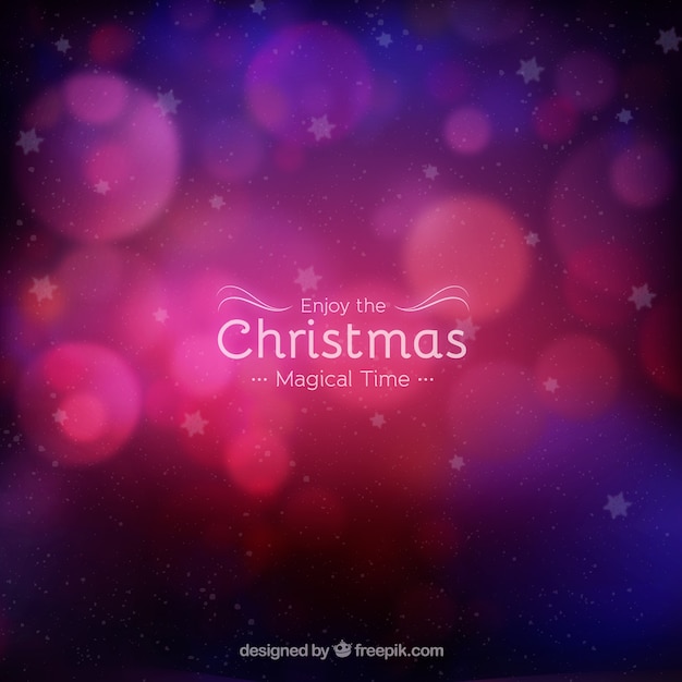 Free vector christmas background enjoy the magical time