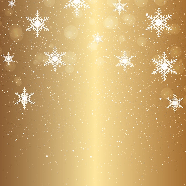 Christmas background of falling snowflakes 